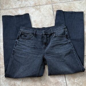 American Eagle Outfitters washed black Women's stovepipe Jeans